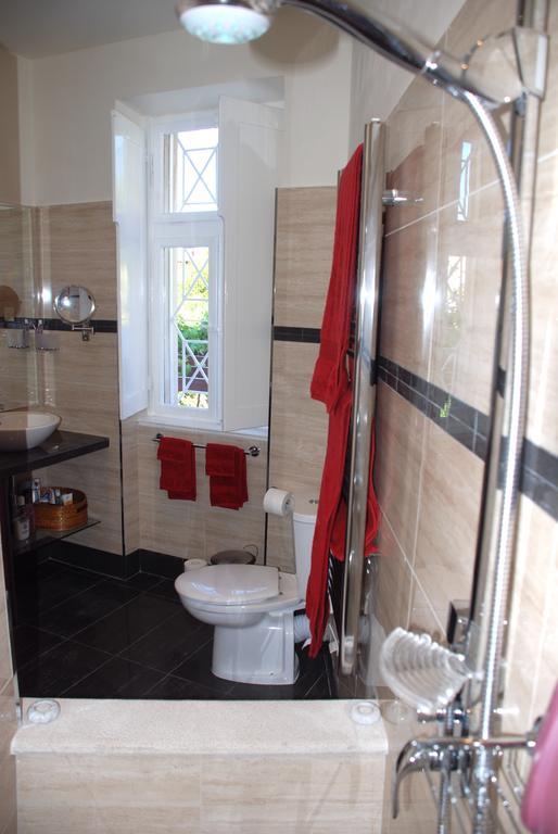 Bathroom with rainfall shower